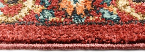 سجادة منطقة مجموعة Bashian - مادة البولي بروبيلين الفاخرة المصنوعة آليًا - ديكور منزلي لسجادة العداء، سجادة المدخل، سجاد غرفة المعيشة، 2.6 × 8 بوصة، صدأ in Kuwait