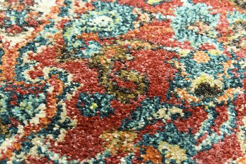 سجادة منطقة مجموعة Bashian - مادة البولي بروبيلين الفاخرة المصنوعة آليًا - ديكور منزلي لسجادة العداء، سجادة المدخل، سجاد غرفة المعيشة، 2.6 × 8 بوصة، صدأ in Kuwait