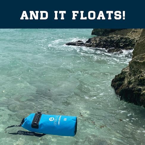 Enthusiast Gear Insulated Dry Bag Floating Cooler – 10L / 15L / 25L Roll Top, Leak Proof, Waterproof, Collapsible, with Padded Shoulder Strap - Perfect for Kayaking Fishing Beach in Kuwait
