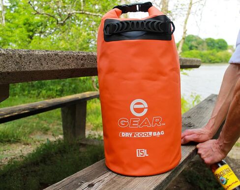 Enthusiast Gear Insulated Dry Bag Floating Cooler – 10L / 15L / 25L Roll Top, Leak Proof, Waterproof, Collapsible, with Padded Shoulder Strap - Perfect for Kayaking Fishing Beach in Kuwait