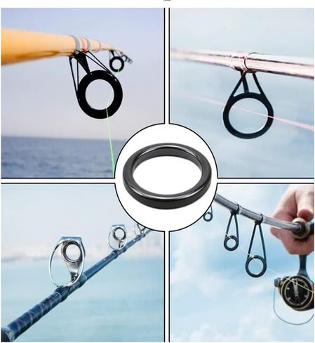 طقم استبدال حلقة دليل السيراميك لقضيب الصيد 160 قطعة، طقم إصلاح قضيب الصيد، 11 مقاسًا من 0.14 بوصة إلى 1.18 بوصة in Kuwait