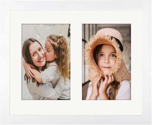 إطار صورة خشبي من ORIVAN مقاس 8x10، شاشة سوداء مقاس 4x6، صور مزدوجة بتنسيقات أفقية ورأسية in Kuwait