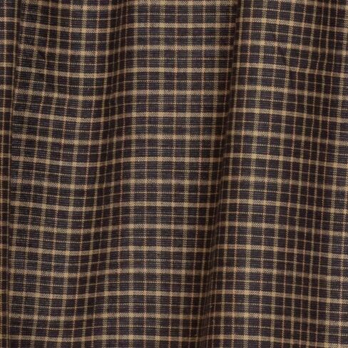 VHC Brands 7184 Kettle Grove Plaid Valance مبطنة بطبقات 16x72 in Saudi Arabia