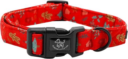 طوق كلب أنيق بذيل صغير لعيد الميلاد، طوق أخضر للحيوانات الأليفة، أطواق كلب منقوشة متينة، هدية للعطلات للفتيات أو الصبيان، طوق كلب قابل للتعديل لجرو X-Small in Kuwait