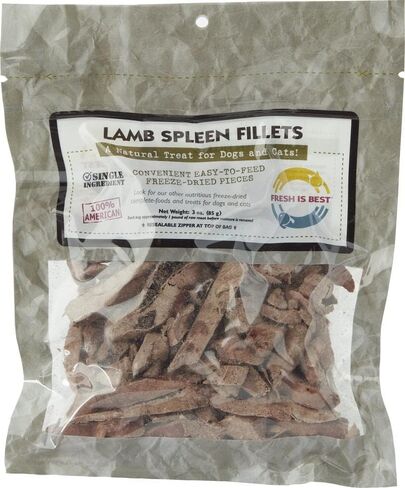 Fresh Is Best - Freeze Dried Healthy Raw Meat Treats for Dogs & Cats - Lamb Spleen Fillets in Saudi Arabia