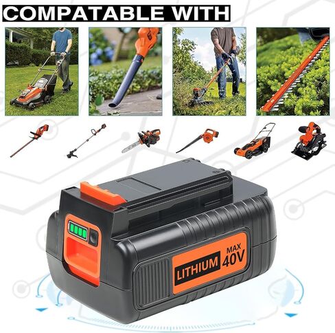 FSKE 3.5Ah 40V Lithium Battery Replacement for Black and Decker 40V Battery LBX2040 LST136 LBXR2036 LBXR36 LHT2436 LSWV36 LST540 LST136W etc in Saudi Arabia