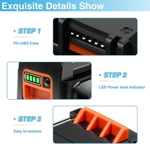 FSKE 3.5Ah 40V Lithium Battery Replacement for Black and Decker 40V Battery LBX2040 LST136 LBXR2036 LBXR36 LHT2436 LSWV36 LST540 LST136W etc in Saudi Arabia