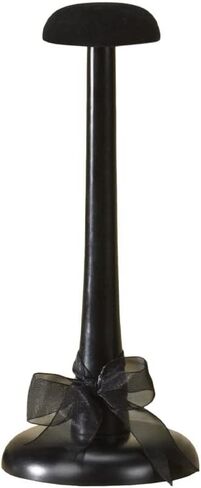 حامل قبعة خشبي صغير أسود مع توب قطيفة in Kuwait