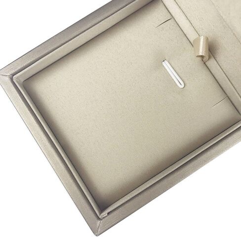 صندوق هدايا بقلادة فاخرة من DesignSter - علبة هدايا أنيقة لعرض المجوهرات بسلسلة طويلة لحفلات الزفاف، والخطوبة، والذكرى السنوية، والاحتفالات (ذهبي) in Kuwait