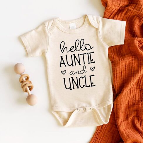 Bump and Beyond Designs Pregnancy Announcement, Hello Auntie and Uncle in Saudi Arabia