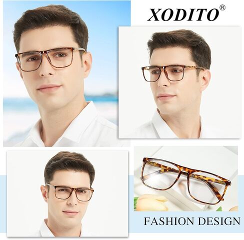 XODITO نظارات قراءة كبيرة جدًا للرجال مربعة القراء 1.0 1.25 1.5 1.75 2.0 2.25 2.5 2.75 3.0 3.5 4.0 5.0 6.0 in Kuwait