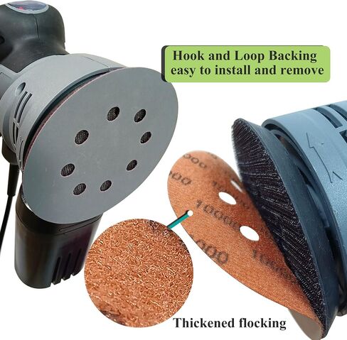 Rouswee 30 PCS 5 Inch 8 Hole #120-#5000 Sanding Discs 120/240/400/800/1000/1500/2000/2500/3000/5000 Grit Compatible for Random Orbital Sander Sanding Grinder (30 PCS 5 inch 8Hole #120-#5000) in Saudi Arabia