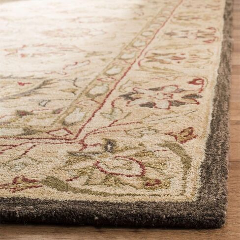 سجادة منطقة SAFAVIEH Anatolia Collection - 9 × 12 بوصة، بيج وبيج، صوف شرقي تقليدي مصنوع يدويًا، مثالية للمناطق ذات حركة المرور العالية في غرفة المعيشة وغرفة النوم (AN512A) in Saudi Arabia