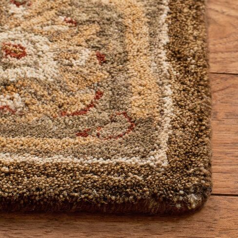 سجادة منطقة SAFAVIEH Anatolia Collection - 9 × 12 بوصة، بيج وبيج، صوف شرقي تقليدي مصنوع يدويًا، مثالية للمناطق ذات حركة المرور العالية في غرفة المعيشة وغرفة النوم (AN512A) in Saudi Arabia