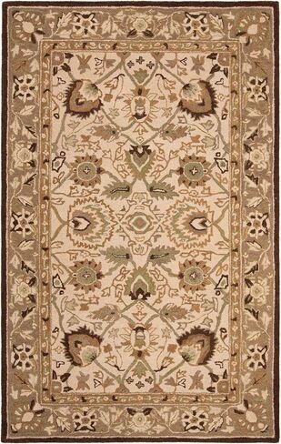 سجادة منطقة SAFAVIEH Anatolia Collection - 9 × 12 بوصة، بيج وبيج، صوف شرقي تقليدي مصنوع يدويًا، مثالية للمناطق ذات حركة المرور العالية في غرفة المعيشة وغرفة النوم (AN512A) in Saudi Arabia