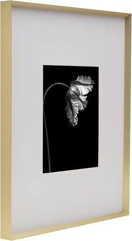 Mikasa Metal Portrait Frame, Displays 8x10 Photo with Mat, 16x20 without Mat, Black in Saudi Arabia