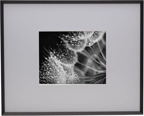 Mikasa Metal Portrait Frame, Displays 8x10 Photo with Mat, 16x20 without Mat, Black in Saudi Arabia
