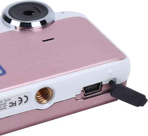 كاميرا wendeekun الرقمية، كاميرا تسجيل فيديو FHD 1080P 40MP مع تكبير رقمي 16X، كاميرا فيديو صغيرة بشاشة IPS 2.4 بوصة، كاميرات صغيرة محمولة للطلاب والمراهقين والأطفال والبالغين والمبتدئين (وردي) in Kuwait