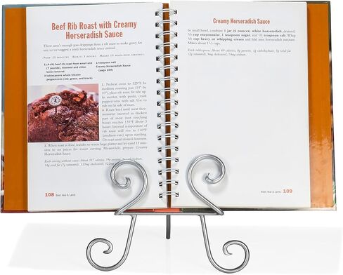 Red Co. 11" Tall Decorative Curved Scroll Metal Wire Display Plate Stand & Art Holder Easel, Silver in Kuwait