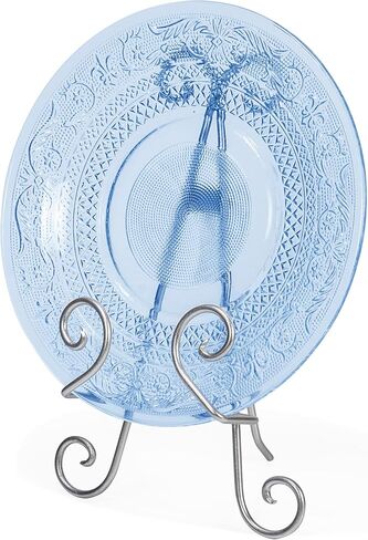 Red Co. 11" Tall Decorative Curved Scroll Metal Wire Display Plate Stand & Art Holder Easel, Silver in Kuwait