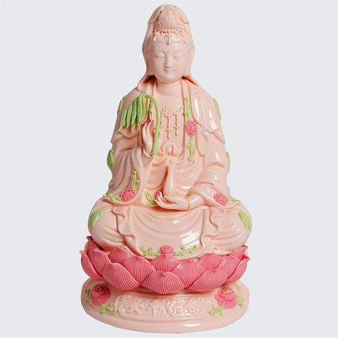تمثال ART PARK Guan Yin، تمثال Quan Yin، تمثال Kwan Yin، تمثال Kuan Yin، ديكور المنزل، أفضل هدايا Feng Shui الصينية. (11 بوصة سيراميك علوي غوان يين) in Kuwait