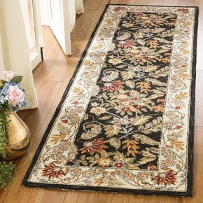 SAFAVIEH Chelsea Collection Area Rug - 5'3" x 8'3", Red, Hand-Hooked French Country Wool, Ideal for High Traffic Areas in Living Room, Bedroom (HK141C) in Saudi Arabia
