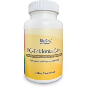 BioPure PC-Ecklonia Cava – Potent Brown Algae Botanical Extract Rich in Polyphenols and 71 Trace Minerals That Support Neurological Function, Circulation, and Overall Wellness - 75 Vegetable Capsules in Kuwait