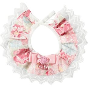 Pet Scarf Saliva Towel Cat Collar - Delicate and Cute Lace Dog Bandana, Pet Bib with Bow Collars, Dog Handkerchief Cat Lace Bibs for Small, Medium, Large Dogs and Cats (Small) in Saudi Arabia