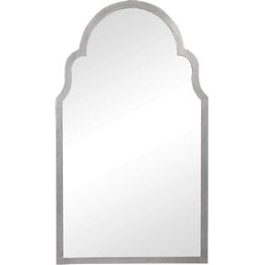 Moss + Fig Abbey Black Arch Mirror | Arched Wall Mirror in Satin Black Finish (21 in. W x 37 in. H x 1 in. D Arch Top Mirror) in Saudi Arabia