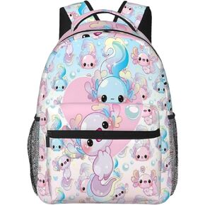 EQAAZED Axolotl Backpack Large Capacity Fashion Backpacks Lightweight Casual Backpacks in Saudi Arabia