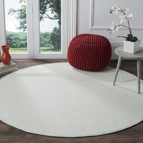 مفرش قطني مسطح مصنوع يدويًا من مجموعة Safavieh Montauk MTK515A، مقاس 2'3 بوصة × 15 بوصة، لون عاجي / مائي in Kuwait