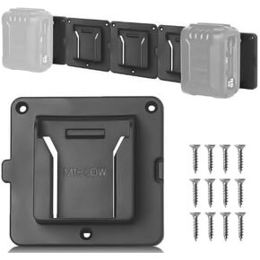 حوامل بطاريات VNYUNQWE 5 عبوات متوافقة مع بطارية Dew20V/60V وMil 18V، متوافقة مع حامل بطارية Dew/Mil على الحائط لـ DCB206 DCB606 Mil 18V in Kuwait