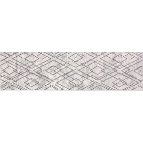 Gertmenian 19615 Boho Abstract Rug III Modern Living Room Kitchen Bohemian Area Carpet, 2x8 Runner, Blue Distressed Geometric Vintage Diamond in Kuwait