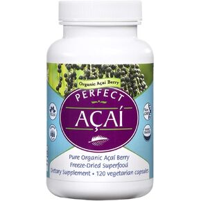 المكملات الغذائية المثالية - أكاي المثالي المزروع عضويًا - مكمل أكاي المجفف بالتجميد - 120 كبسولة نباتية in Kuwait