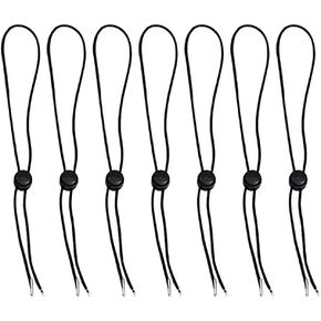 YAIKOAI 20 قطعة قابل للتعديل قبعة الذقن حبل مرونة قابل للإزالة قبعة واقية من الرياح حزام مشبك للغولف في الهواء الطلق ركوب القوارب الإبحار في الهواء الطلق الرياضة - أسود, أسود, 30cm/12inch in Kuwait