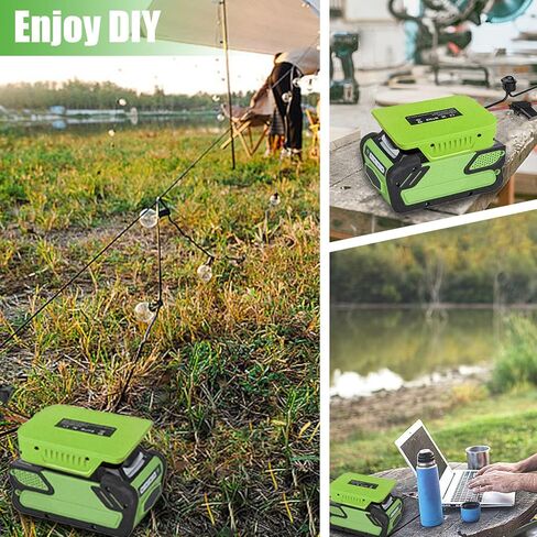 محول عجلة الطاقة لمحول بطارية قاعدة البطارية 40 فولت من Greenworks مع طرف الصمامات والأسلاك، محول طاقة سلك 14 مقياس لسيارة Rc، والروبوتات، واستخدام DIY، وأضواء العمل in Kuwait