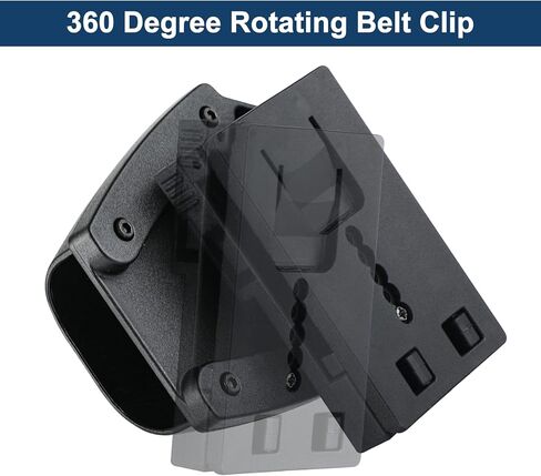 حافظة الأصفاد من البوليمر مولي - حافظة أصفاد تكتيكية مفتوحة لإنفاذ القانون للأصفاد المفصلية والسلسلة وحقيبة الكفة اليدوية سريعة التحرير لحزام الخدمة مع حزام الأصفاد من النايلون in Kuwait