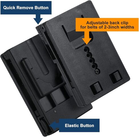 حافظة الأصفاد من البوليمر مولي - حافظة أصفاد تكتيكية مفتوحة لإنفاذ القانون للأصفاد المفصلية والسلسلة وحقيبة الكفة اليدوية سريعة التحرير لحزام الخدمة مع حزام الأصفاد من النايلون in Kuwait