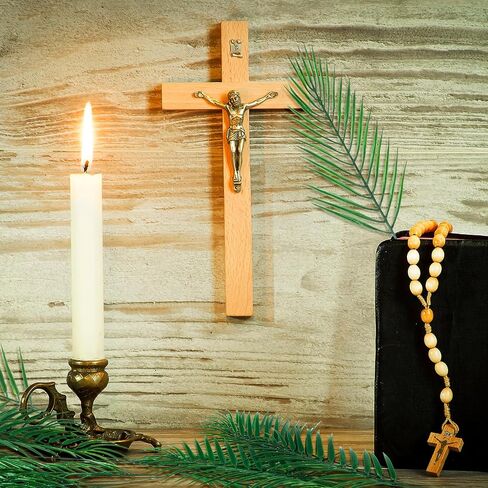 Yuxung 50 Pcs 2 Sizes Easter Palm Sunday Artificial Palm Leaves Home Arrangement Theme Decoration for Palm Sunday in Saudi Arabia