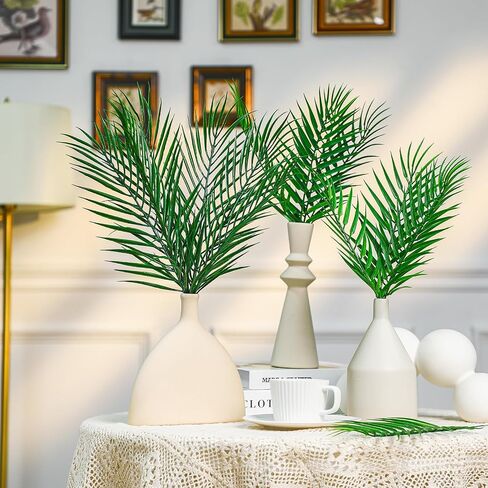 Yuxung 50 Pcs 2 Sizes Easter Palm Sunday Artificial Palm Leaves Home Arrangement Theme Decoration for Palm Sunday in Saudi Arabia
