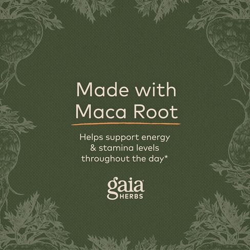 Gaia Herbs Maca Powder - Natural Energy Supplement - Supports and Maintains Healthy Energy and Stamina - Made with USDA Certified Organic Maca Root (Lepidium meyenii) - 16 Oz (138-Day Supply) in Saudi Arabia