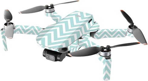 MightySkins Compatible with DJI Mini 2 Portable Drone - Hot Pink Chevron | Protective, Durable, and Unique Vinyl Decal wrap Cover | Easy to Apply, Remove, and Change Styles | Made in The USA in Kuwait