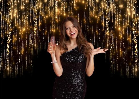 LTLYH 7x5ft Black and Gold Backdrop Golden Spots Backdrop Vintage Astract Background for Family Birthday Party Newborn Studio Props 242 in Kuwait