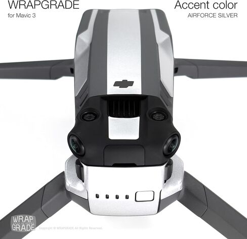 ملصقات جلدية جزئية من WRAPGRADE لـ DJI Mavic 3 Pro Accent Color (برتقالي نيون) in Kuwait