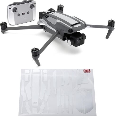 ملصقات جلدية جزئية من WRAPGRADE لـ DJI Mavic 3 Pro Accent Color (برتقالي نيون) in Kuwait