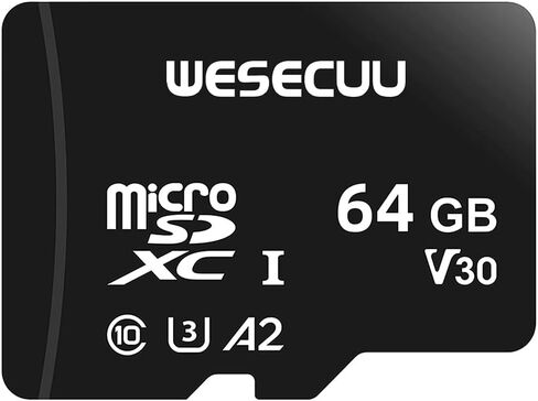 WESECUU 64GB microSDXC UHS-I Memory Card - Read Speed up to 80 MB/s, Full HD & 4K UHD, UHS-I,Expanded Storage for Camera, Laptop, Phone in Kuwait