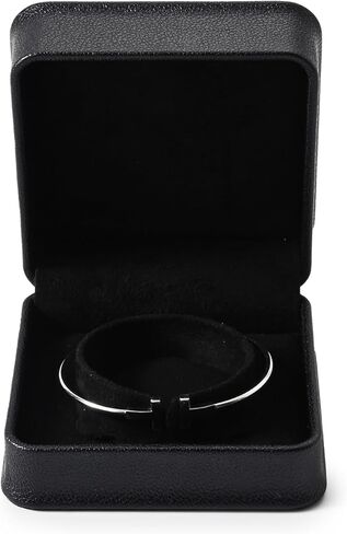 بابتن الجلود الإسورة صندوق المخملية الأساور حقيبة للتخزين صندوق هدايا مجوهرات (أسود) in Kuwait