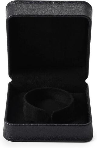 بابتن الجلود الإسورة صندوق المخملية الأساور حقيبة للتخزين صندوق هدايا مجوهرات (أسود) in Kuwait