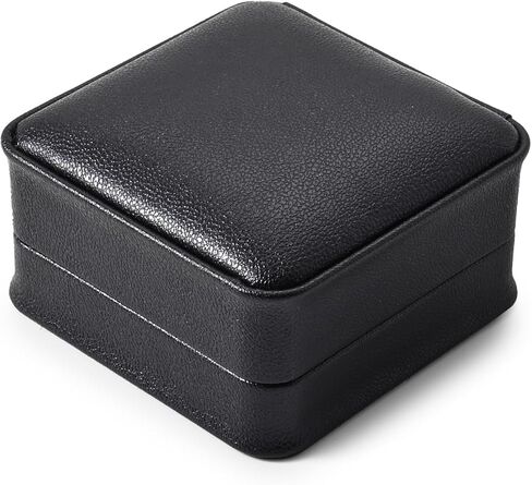 بابتن الجلود الإسورة صندوق المخملية الأساور حقيبة للتخزين صندوق هدايا مجوهرات (أسود) in Kuwait