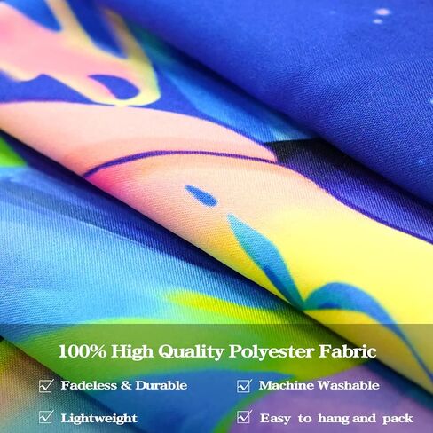 YEXIT Blacklight رائد الفضاء نسيج الفطر، الأشعة فوق البنفسجية رد الفعل المجرة الفضاء النباتات فراشة المناظر الطبيعية المفروشات لغرفة النوم 44 × 60 بوصة in Kuwait